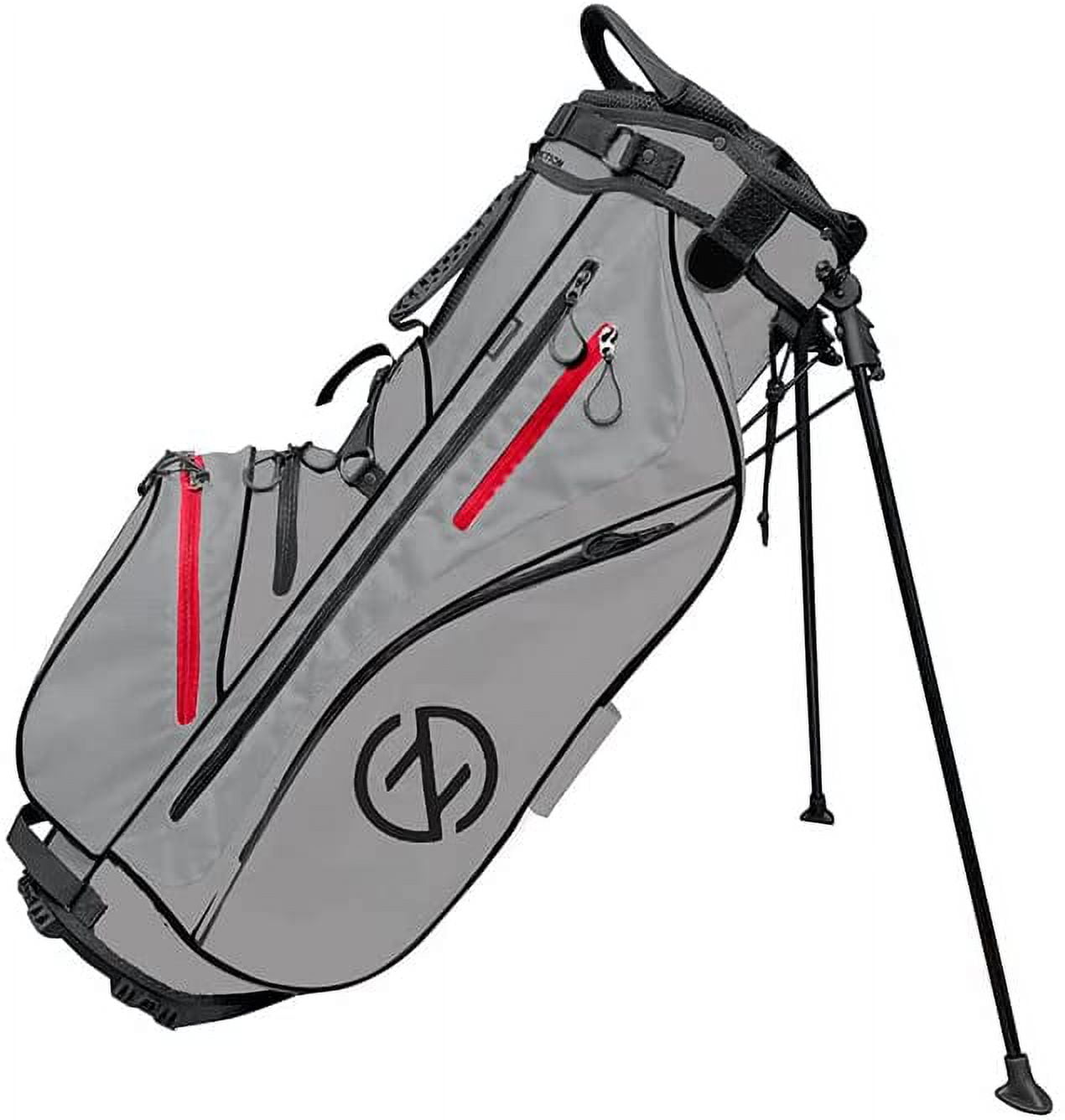 FTC x SAGLiFE GOLFBAG 「ATLAS」 Zero Friction Stand Bag (6-way top, Gray, Bonus Towel and