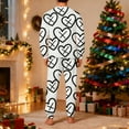 thumbnail image 4 of STETMN Matching Couple Outfits Long Sleeve Top and Baggy Pants Heart Painted Sets Mens Valentines Pjs Set, 4 of 8
