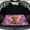 Highland Cow Floral Violet, variant on SEANATIVE Cargo Mats Anti-Slip Backing All Weather Trunk Protection Cargo Liner Washable Trunk Mat Decorative Scratch-Resistant Auto Interior Mat for Dogs Cats, Highland Cow Floral Violet