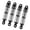 Black, variant on Shock Absorbers for 1/18 Scale Remote Car Excellent Performances on Indoor Tracks and Outdoor Off Road Adventures