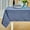Denim Blue, variant on Mebakuk Rectangle Table Cloth Linen Farmhouse Tablecloth Waterproof Anti-Shrink Soft and Wrinkle Resistant Decorative Fabric Table Cover for Kitchen (Oblong 60 x 120 Inch (10-12 Seats), Flaxen)