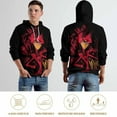 thumbnail image 4 of Hazbin Hotel Hoodie 3D Print Pullover Hooded Long Sleeve Sweatshirts Tops Blouse with Pocket for Mens Womens, 4 of 7