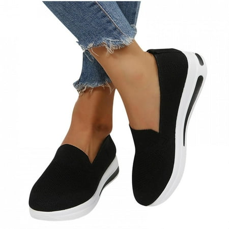 

Deals of the Day Bidobibo Women s Tennis Shoes Slip On Fitness Running Shoes Casual Mesh Breathable Comfot Women s Sneakers