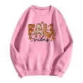 thumbnail image 4 of Women Fall Vibes Leaf Graphic Crewneck Sweatshirt Autumn Holiday Pullover Top, 4 of 4