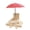 B Red, variant on KGJQ Squirrel Feeder with Umbrella, Squirrel Feeders for Outside, Squirrel Picnic Table Feeder, Chipmunk Feeder Hold Corn, Corn Cob, Peanut for Garden Yard Patio Tree Decor