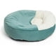 thumbnail image 4 of Dog Cat Bed with Attached Blanket Soft Plush Cozy Donut Cuddler Hooded Pet Beds Washable Round Bed Orthopedic Calming Cat Cave ShopWise Round, 4 of 10