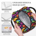 thumbnail image 3 of Rateoe Colorful Cats Pattern Lunch Bag Women, Lunch Box, Lunch Bag, Small Leakproof Lunch Tote Large Capacity Reusable Insulated Cooler Lunch Container, 3 of 6