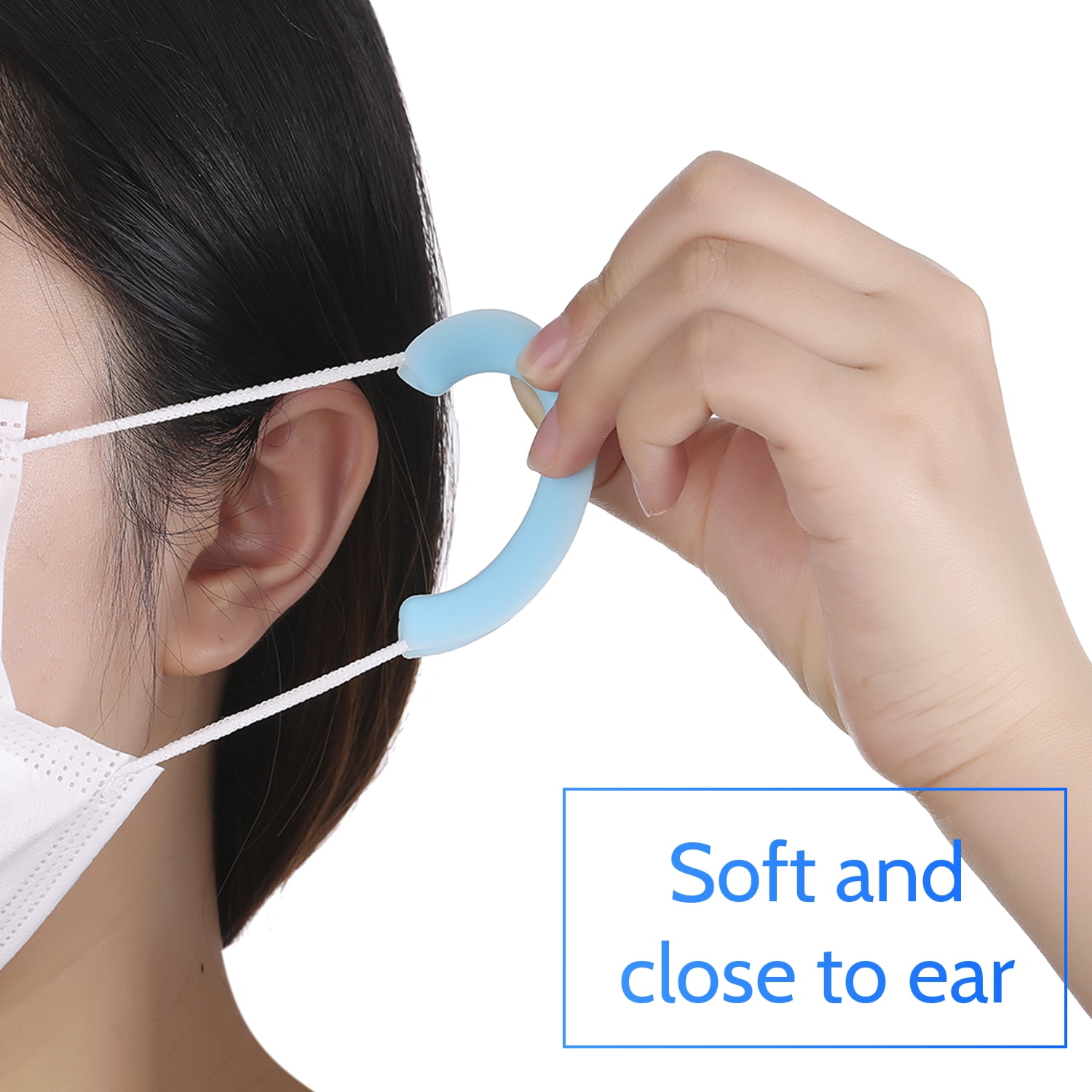 Silicone Ear Hooks Antislip Mask Ear Holder Eyewear Holder Accessories