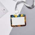 thumbnail image 6 of Susaid Colorful Cloud Butterfly Sunflower Print ID Badge Holder with Double-Sided Windows Horizontal Hard Plastic Case Black Card Protector Pouch for Office School ID Credit Cards, 6 of 7