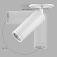 thumbnail image 3 of LUXRITE 2.5" LED Adjustable Directional Spotlight, 5CCT 2700K-5000K, 1100LM, CRI90, 15W, Dimmable, 120-277V, ETL, White, 3 of 7
