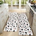 thumbnail image 4 of Kitchen Rugs Sets Of 2,White Cow Spot Pattern Anti Fatigue Kitchen Mat Rugs Non Slip Washable,Decorative Kitchen Floor Mats for Kitchen,Sink,Laundry,17"X47", 4 of 5