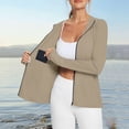 thumbnail image 7 of Women's UPF Sun Protection Shirts Jacket UV Zip Up Hoodie Long Sleeve with Thumb Hole Summer Ice Silk Outdoor with Pockets, 7 of 7