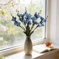 thumbnail image 4 of Linnome Spring Artificial Flower Decor Plastic Flower Branch for Wedding Home Table Festival Party Decoration 16.92in, 4 of 6