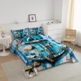 thumbnail image 3 of Erosebridal Nautical Anchor Bedding Full Comforter Set, Summer Beach Starfish Sea Shell Down Comforter, Reversible 3 Pieces, 3 of 8