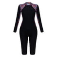 thumbnail image 5 of Full Body Wetsuit for Women Long Sleeve Front Zipper Diving Suit UPF 50+ Sun Protection Stretching Fabric for Snorkeling and Surfing, 5 of 6