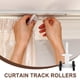 thumbnail image 3 of 20 poleas para riel de cortina de techo, rodillos para riel de cortina, riel deslizante para ventanas, 3 of 7