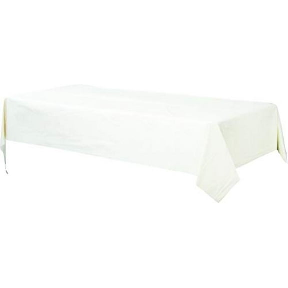 amscan Rectangular party-tablecovers, 54" x 108", White