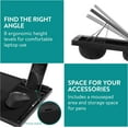 thumbnail image 4 of Plateau pour Portable Réglable Plateau de Genoux pour Portable Support de Portable Plateau de Genoux de Bureau avec Coussin Table pour Portable Plateau de Table à Dessin Plateau pour Portable pour Sofa, 4 of 8