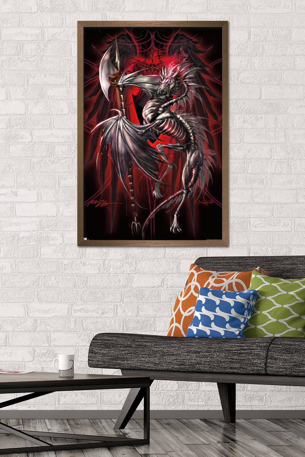 Ruth Thompson - Dragonblade Lichblade Wall Poster, 22.375" x 34", Framed