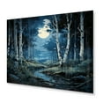 thumbnail image 2 of Designart "Birch Woods Moonlit Euphony IV" Tree Birch Metal Wall Art, 2 of 5