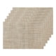 thumbnail image 1 of Juego de manteles individuales REGALWOVEN de 6 manteles tejidos para decoración de mesa de comedor de cocina, lavables, manteles de mesa interiores, manteles limpiables dorados de 18x12 pulgadas, 1 of 6