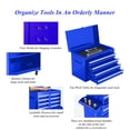 thumbnail image 6 of 1 Set of Metal Removable 5-Drawer Tool Box with Base Cabinet and 1 Adjustable Shelf, with 4-Inch Casters (Both Without Brakes) + 1 Handle, 6 of 7