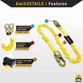 thumbnail image 4 of KwikSafety (Charlotte, NC) TYPHOON (KIT) 3 D-Ring Safety Harness Full Body, 6' Safety Lanyard, 3' Cross Arm Strap, 10' Self Retracting Lifeline Fall Protection ANSI OSHA Approved Construction Roofing, 4 of 6