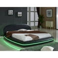 thumbnail image 7 of U.S. Pride Furniture Faux Leather Platform Bed with Oval Headboard, 7 of 7