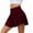 Wine, variant on Oalirro Women's High Waist Yoga Skort with Pockets - Solid Color Athletic Skirt for Running, Tennis & Workout - Stretchy Sports Skirts for Women