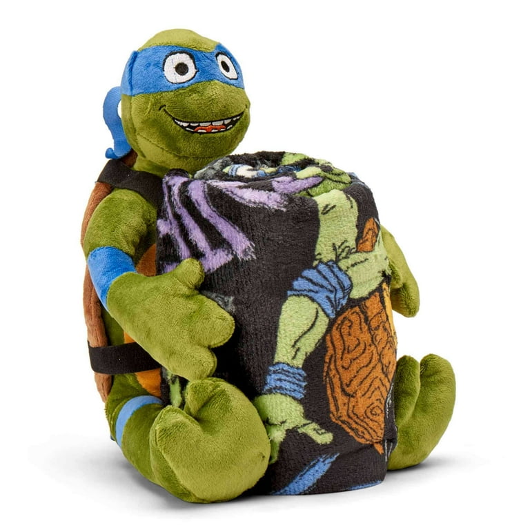 Teenage Mutant Ninja Turtles Kids Hugger with Silk Touch Throw Blanket 50x60 inches Green