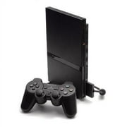 Restored Sony PlayStation 2 PS2 Slim Game Console, Black, 1 Piece
