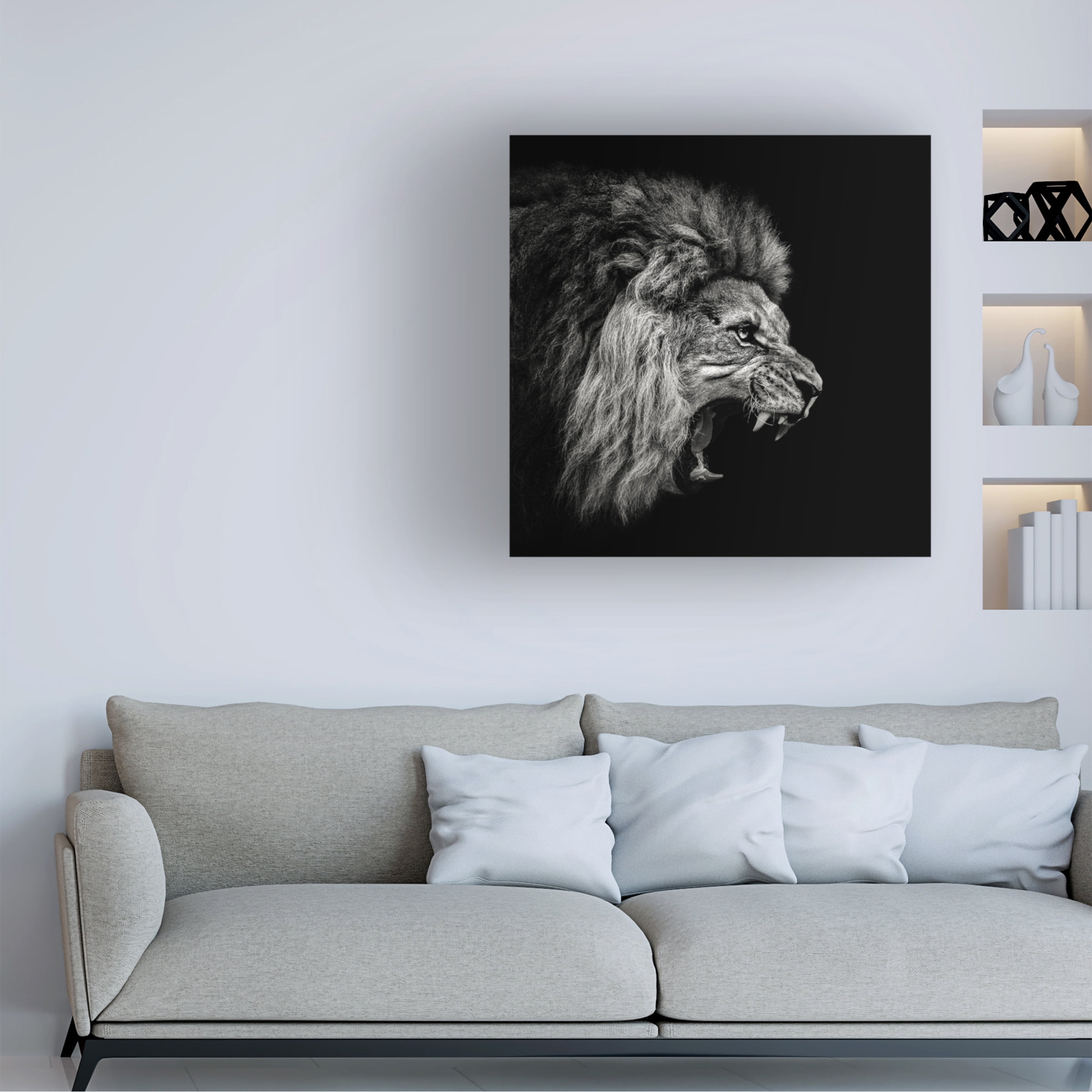 Christian Meermann 'Roaring Lion 2' Canvas Art