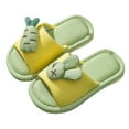 thumbnail image 1 of Cathalem Girls Slides Sandals Anti-Slip Cloud Slippers Novel Open Toe Comfortable Soft Lightweight Sandals,Silver 24, 1 of 4