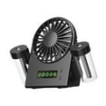 thumbnail image 3 of Ventilador de ventilador de nebulización Ventilador compacto Tipo C con tanque de agua Ventilador de aire personal bajo ruido de aire para la oficina Negro, 3 of 8