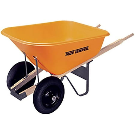 true temper 4 cu ft poly wheelbarrow