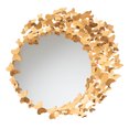 thumbnail image 2 of Baxton Studio Tauriel Modern Glam and Luxe Antique Goldleaf Metal Butterfly Accent Wall Mirror, 2 of 4