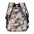 thumbnail image 4 of Pofeuu Rose Flowers Print Backpack for Men and Women - Basic Bookbag Casual Daypack Backpacks for College Work Travel-One Size, 4 of 5