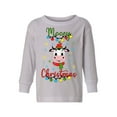 thumbnail image 1 of Awkward Styles Toddler Christmas Sweater Long Sleeve Toddler Christmas Shirt for Girls Boys Mooey Sweater, 1 of 4