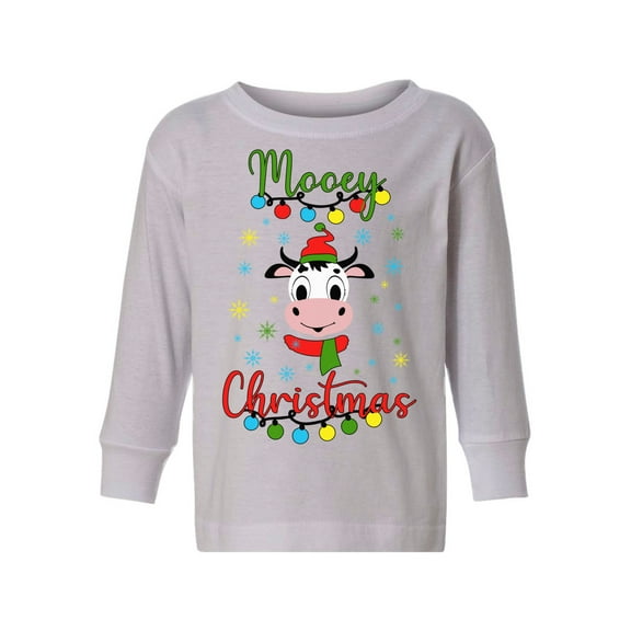 Awkward Styles Toddler Christmas Sweater Long Sleeve Toddler Christmas Shirt for Girls Boys Mooey Sweater