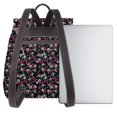 thumbnail image 3 of Easygdp Daisies Flowers Mochila de Cuero para Mujeres, Bolso de Hombro, Bolsos de Mano de Moda para Trabajo y Viajes, 3 of 4