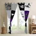 thumbnail image 4 of Swimmer Curtains 52x84,Water Sports Theme Blackout Curtains Teens,Swimming Patchwork Curtains & Drapes,Swim Lover Window Curtains 2 Panels Living Room Decor,Purple Black, 4 of 6