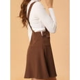 thumbnail image 2 of Vestido Allegra K con falda acampanada y bolsillo para mujer Caramelo XS, 2 of 6