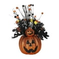 thumbnail image 1 of Estatua de maceta de calabaza, estatuilla de Halloween, artesanías coleccionables, adorno de regalo, escultura para centros de mesa, sala de estar, 1 of 8
