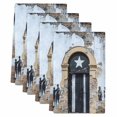 thumbnail image 2 of Puerto Rico Flag Kitchen Towels Set of 4, Retro Rustic Door Artwork Picture Prints Absorbent Dish Towels for Kitchen, Microfiber Hand Towel, Quick Drying Tea Towel for Cleaning Decorative Dishcloths, 2 of 7
