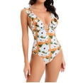 thumbnail image 4 of Traje de baño de bikini estampado para mujer Sujetador relleno Traje de baño de una pieza Ropa de playa OAVQHLG3B Store  lin121212, 4 of 4