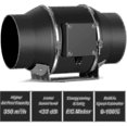 thumbnail image 2 of -Extractor De Aire Ajustable De 100 Mm, Extractor De Aire 350 M3/h Con Controlador De Velocidad Variable Dontodent El Mejor--, 2 of 5