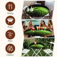 thumbnail image 7 of Light Green Fruit Round Tablecloth, Fitted Table Cover with Elastic for 36"-44" Round Tables, Modern Minimalist Decor Black Background Table Cloth Outdoor Indoor Dinning Party Waterproof Tablecloths, 7 of 7