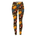 thumbnail image 5 of Bibifish Women's Leggings Thanksgiving Pattern High Waisted Stretch Leggings Slim Fit Casual Wear Festive Pattern Comfortable Pants, 5 of 5