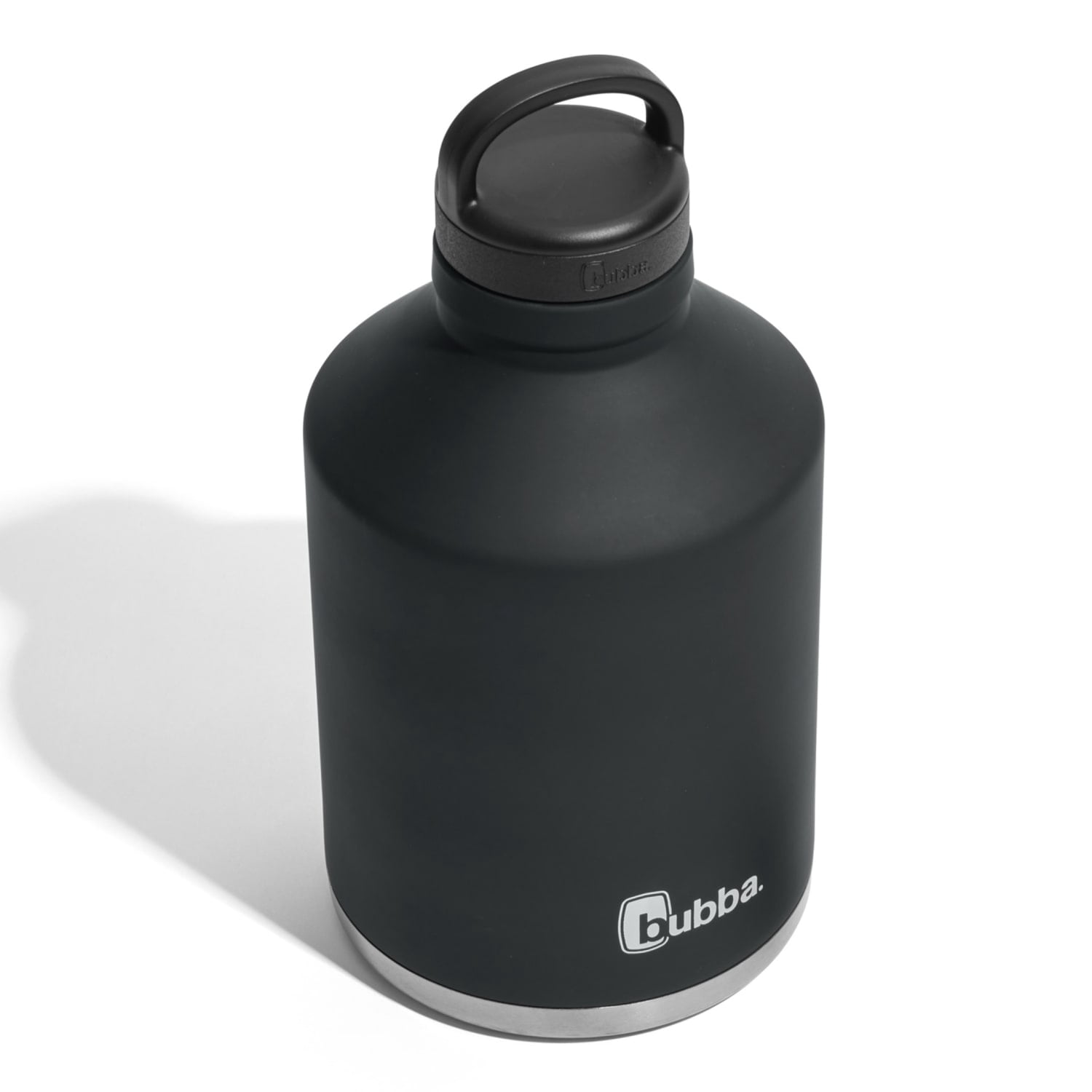 bubba Growler Stainless Steel Water Bottle with Wide Mouth Rubberized in Black, 84 fl. oz.