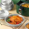 thumbnail image 2 of Tsyware 7" Round Disposable Aluminum Foil Pan Oven-Safe Food Container with Lid, Silver, 15 Piece, 2 of 8